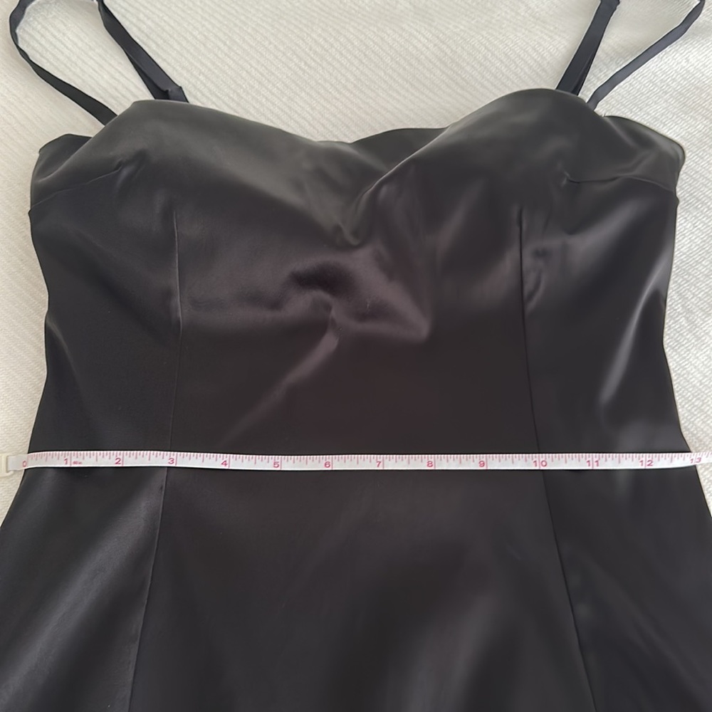 Dolce & Gabbana Black Satin Spaghetti-Strap Midi Dress - Picture 12 of 14
